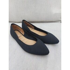 Cynthia Rowley Flats Size 9.5M Black Chelsea Sustainable Knit Polyester